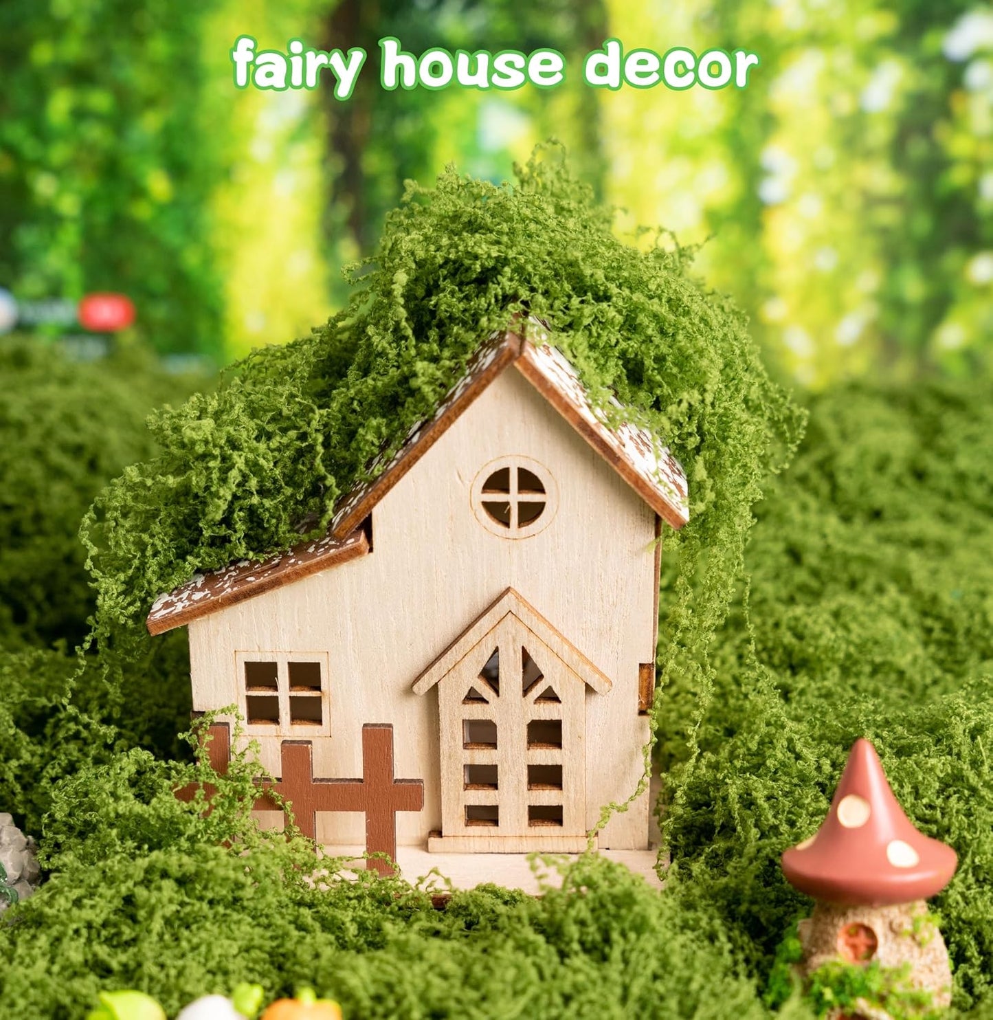 Artificial Green Moss for Crafts & Decor