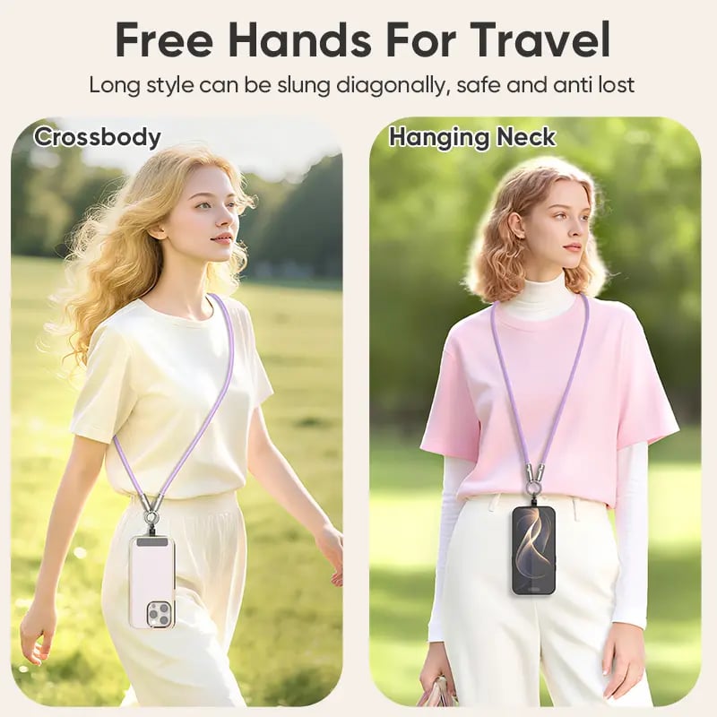 240W USB-C Lanyard Charging Cable – 2-in-1 Phone Strap & Fast Charger
