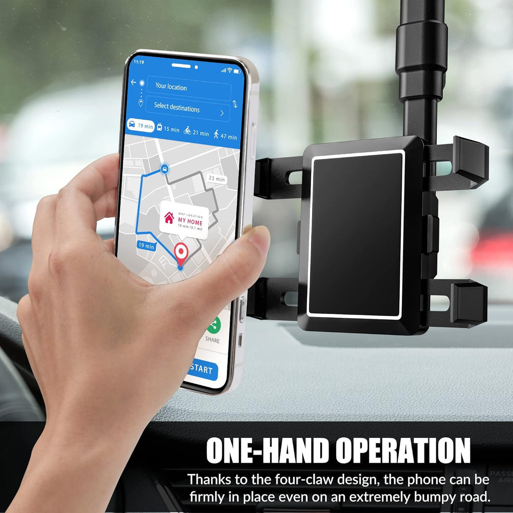 🤳🏽Multifunctional 360 Rotatable Car Rearview Mirror Phone Holder