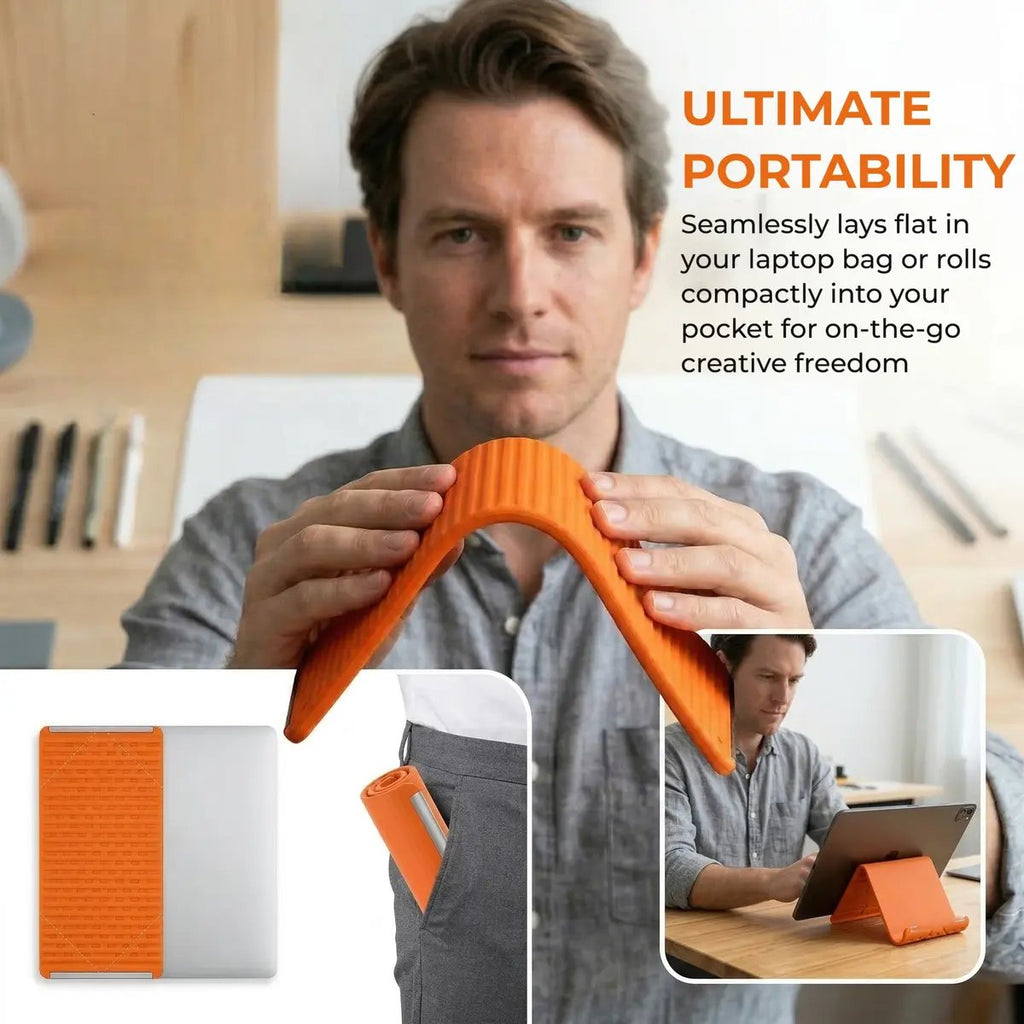Flexible Silicone Phone Holder - Bendable Rollable Foldable Design